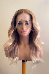 Peruca Lace Humana Loira 55cm 13x4 HD - Lessa